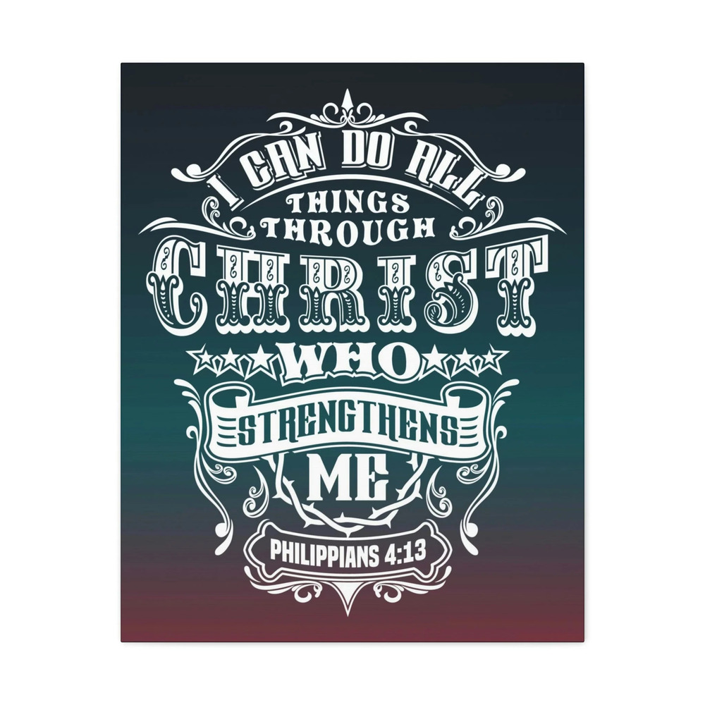 Scripture Walls All Things Through Christ Philippians 4:13 Stars Ready to Hang